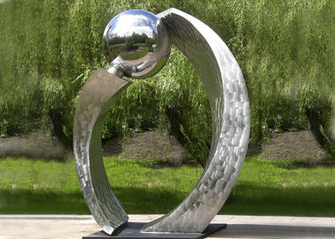 Porcellana Acciaio inossidabile lucidato argento della scultura contemporanea del giardino per la decorazione della città fornitore