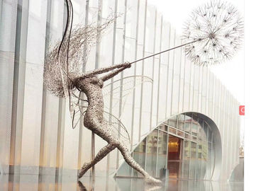 Incredibly Dynamic Steel Wire Fairy Sculptures, Steel Fairy Sculpture