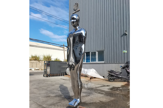 200cm Height Stainless Steel 316L Naked Man Sculpture