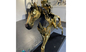 Home Decor Brass Casting Bronze Horse Sculpture Polished Gold Color