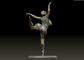 Contemporary Decoration Art Bronze Graceful Ballerina Sculpture