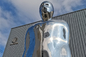 200cm Height Stainless Steel 316L Naked Man Sculpture