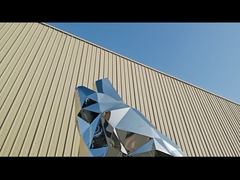 Decorazione giardino Scultura di lupo in acciaio inossidabile