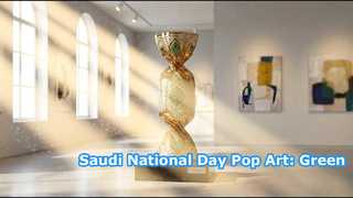 Arte islamica di lusso: scultura di caramelle intrecciate in oro saudita | Arredamento moderno personalizzato