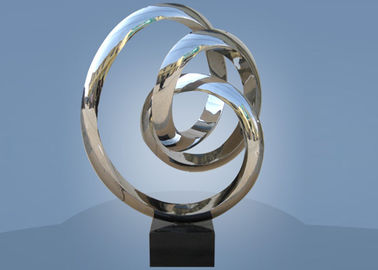 Grande cerchio della scultura dell'acciaio inossidabile intorno per l'hotel/decorazione pubblica