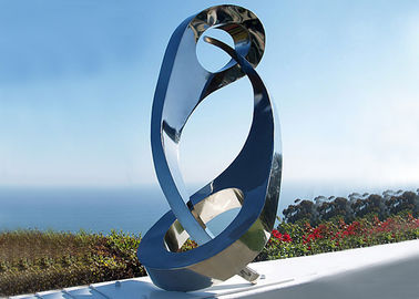 Scultura pubblica per la decorazione, altezza dell'acciaio inossidabile dello specchio di yin yang di 180cm