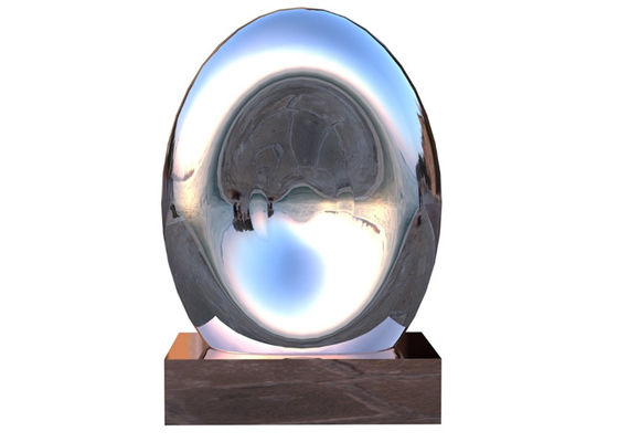 Un buon prezzo. La scultura moderna di acciaio inossidabile del paesaggio del metallo ha lucidato in linea