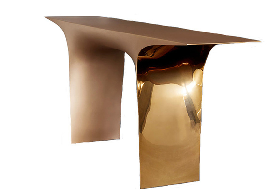 Un buon prezzo. Scultura moderna del tavolino da salotto dell'oro di acciaio inossidabile della decorazione domestica in linea