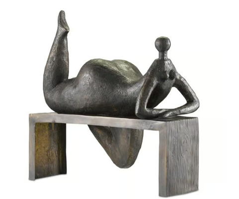Bronze Odalisque Sculpture With Safe Environmental Protection Material