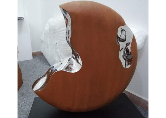 Un buon prezzo. Scultura d'acciaio di Corten della decorazione del giardino con altezza di dimensione regolare 150cm in linea