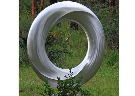 Un buon prezzo. Acciaio inossidabile Ring Sculpture With Regular Size 150 del giardino del metallo alto in linea