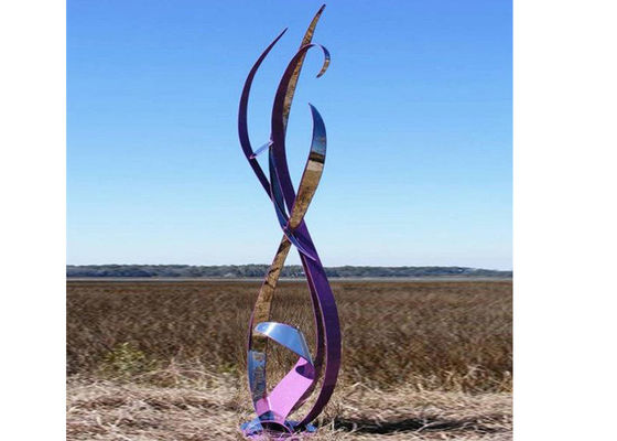 Un buon prezzo. Dimensione su ordinazione della scultura moderna del nastro dell'acciaio inossidabile di arte del metallo in linea