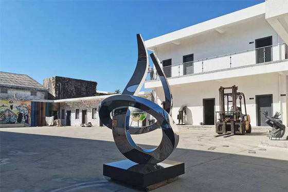 Un buon prezzo. 2M Moderno specchio in acciaio inossidabile Sculptura di giardino lucidato in linea