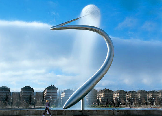 Un buon prezzo. L'acqua astratta del metallo caratterizza le fontane, fontana dello stagno dell'acciaio inossidabile per la plaza in linea