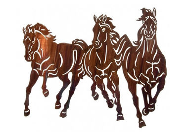 Un buon prezzo. Grande scultura professionale del metallo di arte della parete del cavallo selvaggio per la decorazione domestica in linea