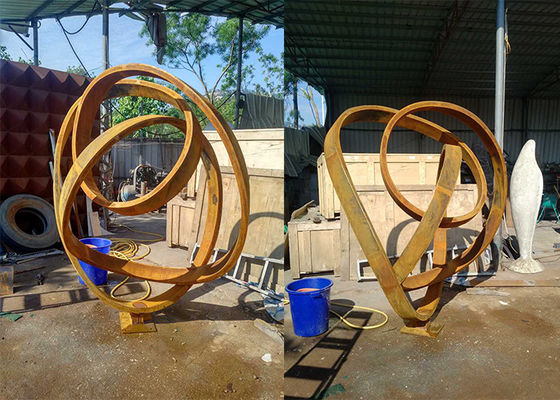 Un buon prezzo. Altezza della decorazione del giardino grande 120cm di Corten del giardino della scultura d'acciaio pubblica in linea