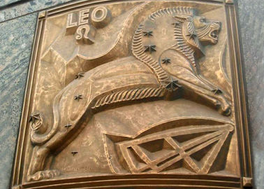 Large Size Bronze Relief Wall Art , Modern Relief Sculpture European Style