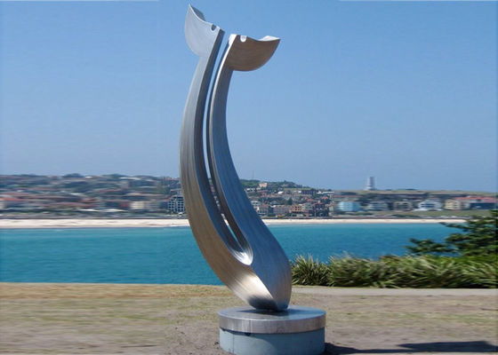 Un buon prezzo. Decorativo all'aperto della grande del paesaggio dell'estratto dello specchio scultura dell'acciaio inossidabile in linea