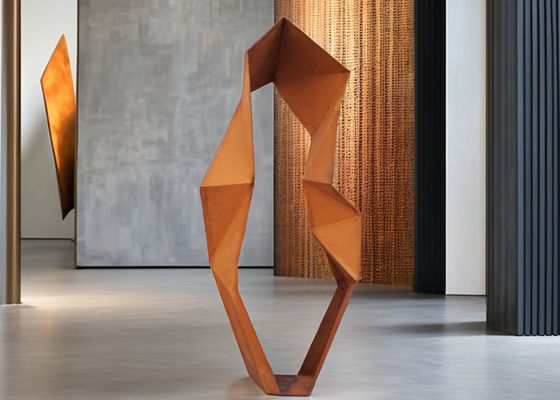 Un buon prezzo. Arte Metallica Astratta Geometrica Contemporanea Scultura Tecnica di Saldatura in Acciaio Corten Moderno in linea
