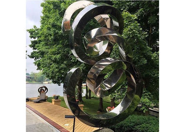 Un buon prezzo. Scultura contemporanea a spirale dello specchio dell'acciaio inossidabile della decorazione del giardino in linea