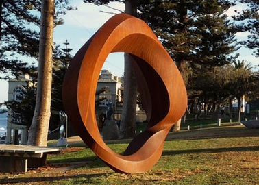 Un buon prezzo. L'acciaio di Corten ha arrugginito sculture del giardino del metallo, arte d'acciaio all'aperto della scultura in linea