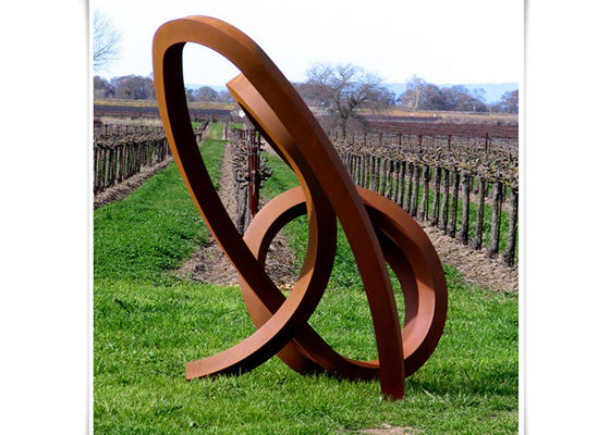 Un buon prezzo. Scultura unica all'aperto dell'acciaio di Corten della scultura di arte del metallo della decorazione in linea
