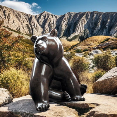 Un buon prezzo. Statua di orso in bronzo di metallo di grandezza naturale in linea
