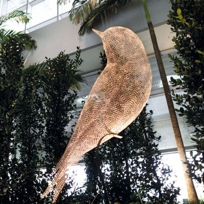 Un buon prezzo. Moderno giardino esterno di metallo animale in acciaio inossidabile filo di scultura uccello in linea