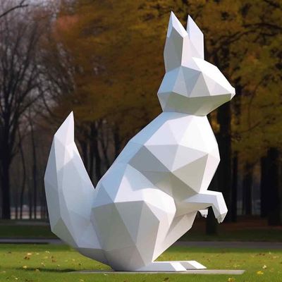 Un buon prezzo. Nuovo design di coniglio in fibra di vetro Dipinto animale scultura d'arte decorativa in linea