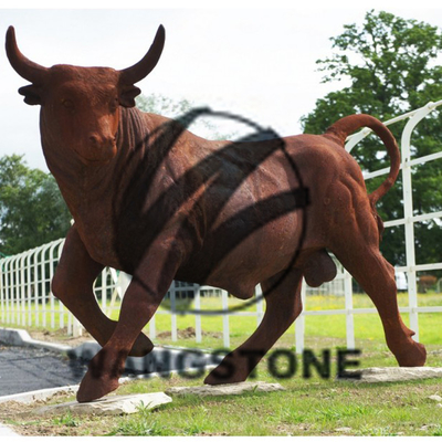 Un buon prezzo. Decorazione esterna moderna arrugginita Scultura di animali in acciaio corten in linea