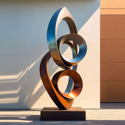 Un buon prezzo. Decorazione Combinazione in acciaio rugoso con scultura circolare in acciaio inossidabile in linea