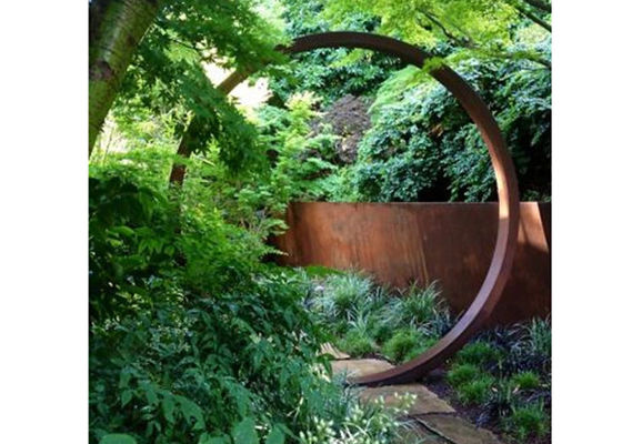 Un buon prezzo. L'acciaio di Corten della scultura di arte del metallo della decorazione del giardino suona il diametro della scultura 200cm in linea