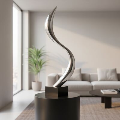 Un buon prezzo. Sculpture in acciaio inossidabile Abstract Modern Sculpture Interior Art Ornament in linea