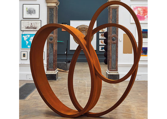 Un buon prezzo. Scultura contemporanea del metallo della grande di arte del mestiere del nastro di Corten scultura d'acciaio moderna del giardino in linea