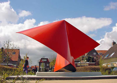 Un buon prezzo. Il giardino contemporaneo quadrato moderno scolpisce l'arte del pubblico dell'acciaio inossidabile in linea