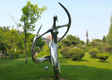 Un buon prezzo. Scultura lucidata abitudine dell'acciaio inossidabile, scultura all'aperto astratta del metallo per il giardino in linea