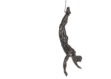 Un buon prezzo. Statua a grandezza naturale fondente dell'uomo di immersione subacquea dell'oggetto d'antiquariato della scultura bronzea di arte della parete di rivestimento in linea