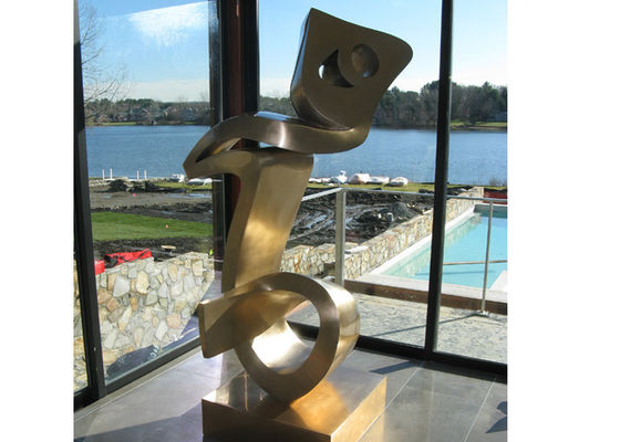 Un buon prezzo. Arte moderna della decorazione del metallo di montaggio della scultura dell'acciaio inossidabile di rivestimento di Mett in linea