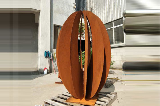Un buon prezzo. Rivestimento arrugginito della scultura del paesaggio di Corten della decorazione d'acciaio all'aperto del giardino naturalmente in linea