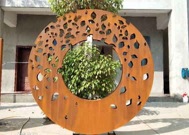 Un buon prezzo. Schermo contemporaneo del pannello della decorazione del giardino della scultura di progettazione dell'anello del taglio del laser in linea