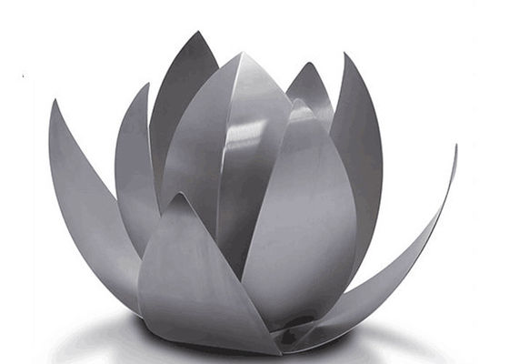 Un buon prezzo. Acciaio inossidabile della decorazione della scultura moderna di Lotus con il mestiere di sabbiatura in linea