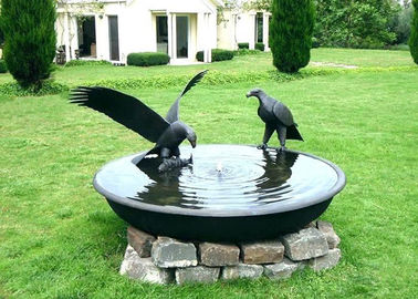 Un buon prezzo. Resistenza alla corrosione antica della decorazione della scultura del giardino del bronzo della ciotola della vaschetta per i uccelli di Eagle in linea