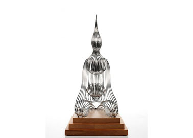 Un buon prezzo. Figura messa scultura contemporanea del cavo della scultura astratta dell'acciaio inossidabile in linea