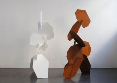 Un buon prezzo. Decorazione all'aperto della scultura geometrica di uso del giardino dell'acciaio di Corten in linea