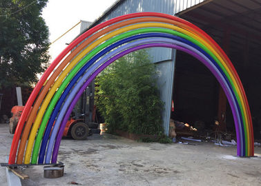 Un buon prezzo. Scultura variopinta dell'arcobaleno del metallo della grande del giardino scultura dell'acciaio inossidabile in linea