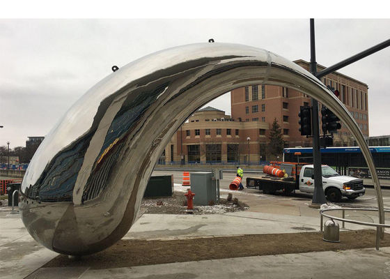 Un buon prezzo. Grande scultura all'aperto dell'acciaio inossidabile della città pubblica per paesaggio urbano in linea