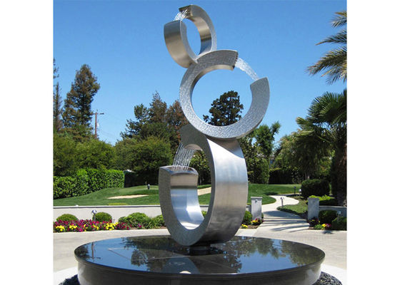 Un buon prezzo. Fontana contemporanea dell'acciaio inossidabile del giardino della scultura dell'acciaio inossidabile in linea