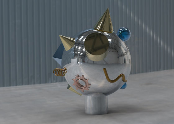 Un buon prezzo. Lo specchio ha lucidato 316 il livello di acciaio inossidabile Art Sculptures 100cm in linea