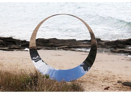 Un buon prezzo. Scultura all'aperto moderna di acciaio inossidabile del ODM per paesaggio in linea