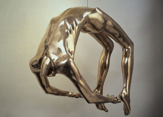 Un buon prezzo. Scultura contemporanea della ginnasta di acciaio inossidabile per la decorazione dell'interno all'aperto in linea